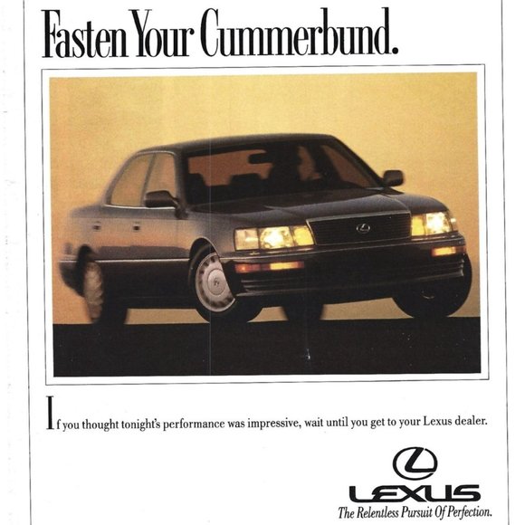 Lexus Car Auto 1990s Vintage Print Ad 8 inch Tall - Picture 2 of 4